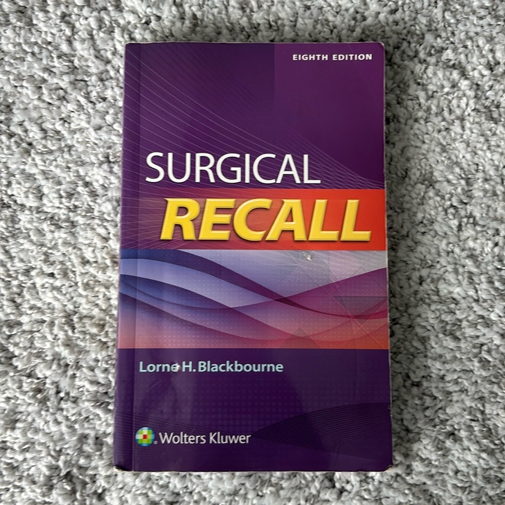 Surgical Recall book